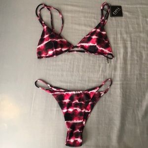 ZAFUL Pink Tie-Die Bikini